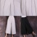 2019 black striped linen pant loose women cuop pants