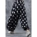 Literary retro elastic waist circle casual pants personality nine pants women