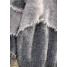 Oversized gray clothes For Women fashion  oversize patchwork knit sweat tops