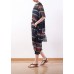 summer new original design loose stripes  chiffon casual seven points harem pants