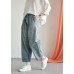 Loose casual old worn white irregular stitching wild wide leg jeans autumn new