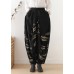 Ethnic nude style bloomers loose loose pants autumn cotton linen casual trousers