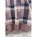 For Work purple knitted clothes warm oversized plaid knitwear