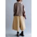 Pullover chocolate crane tops o neck casual sweaters