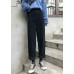 winter black wild trousers corduroy casual wide leg pants